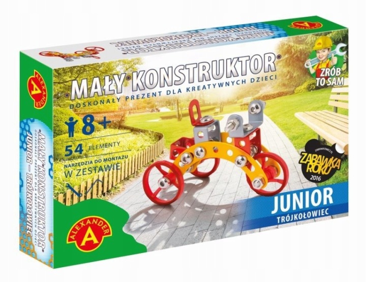 Маленький конструктор Junior триколісний велосипед 54 елементи