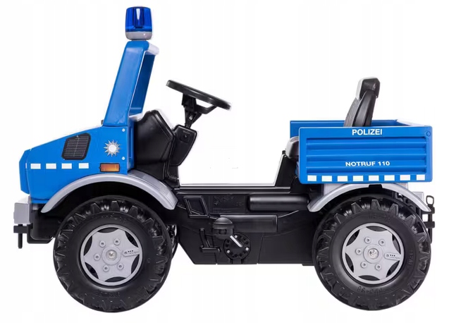 Автомобіль машина поліцейська MERCEDES BENZ UNIMOG на педалі ROLLY TOYS — фото 4