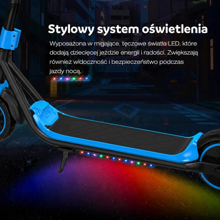 EVERCROSS E6 Самокат електричний для дітей 3-12 років LED 7 кольорів 20 км — фото 2