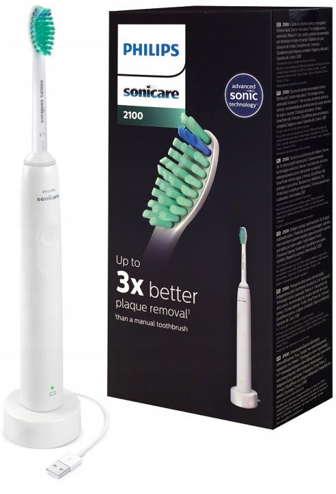 Щіточка Philips Sonicare 2100 HX3651/13 Біла Уцінка
