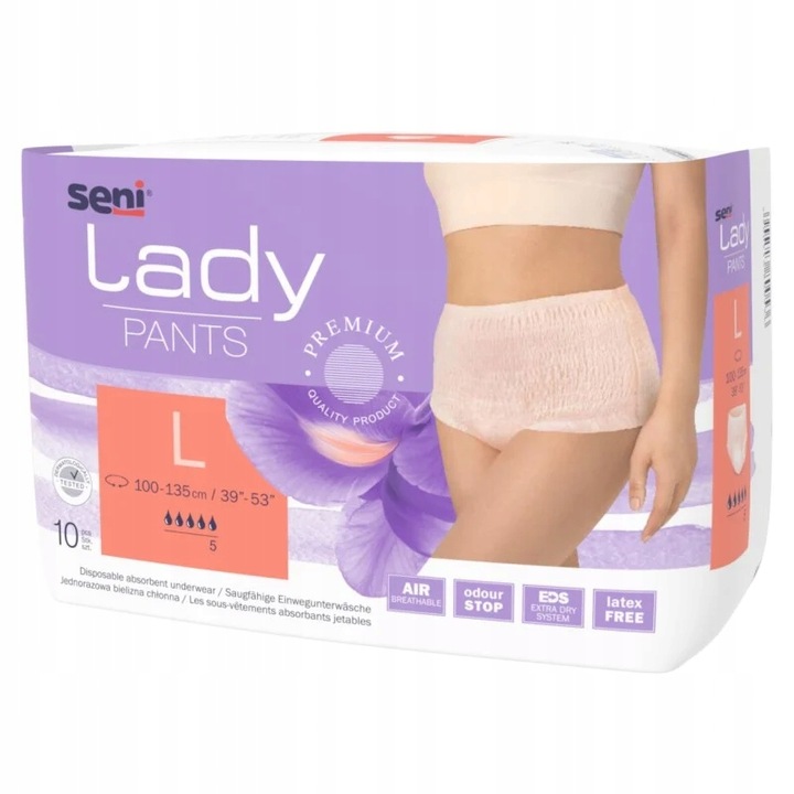 Впитывающие трусы Tena Lady. Трусы Seni m.