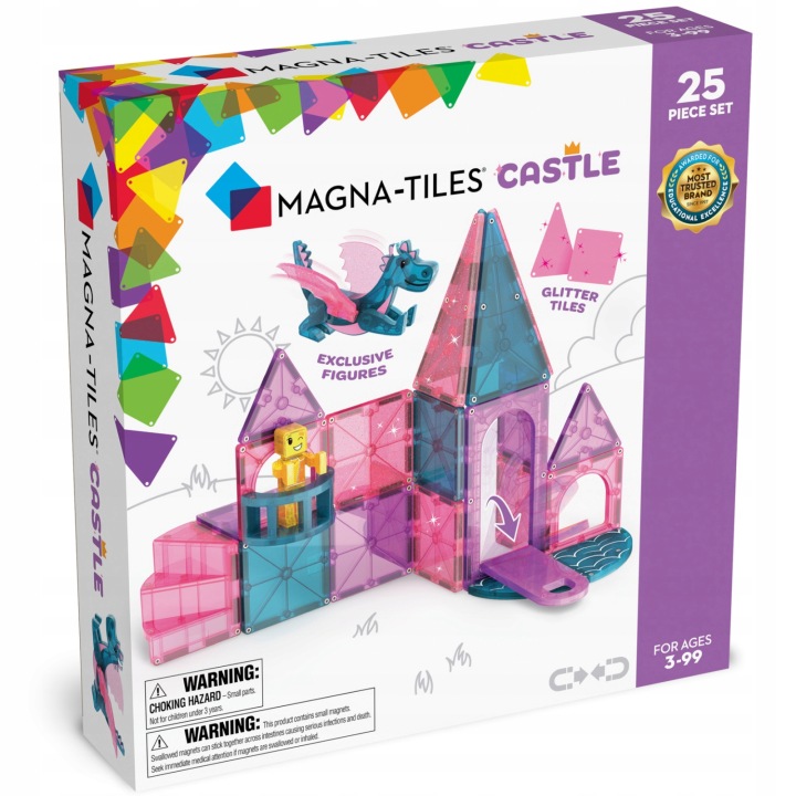 MAGNA TILES магнітний конструктор замок CASTLE 25 ел. — фото 6