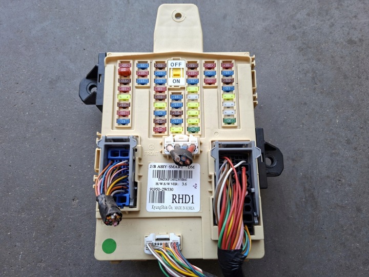 modul Kasten der Sicherungen 91950-2W530 HYUNDAI SANTA FE III 2.2 D CRDI