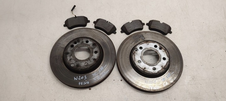 discs brake plates front Mercedes W203 1,8 compressor;