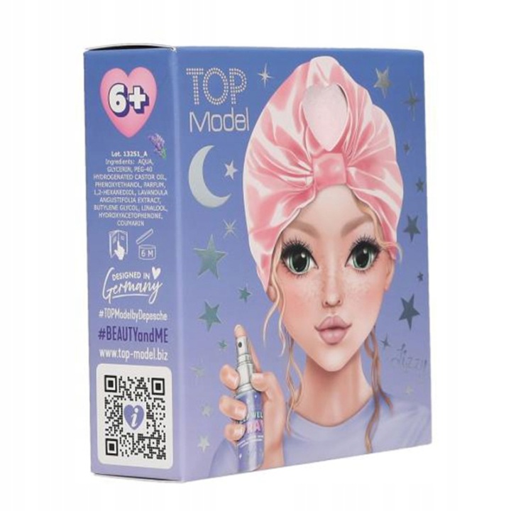 Depesche 13251 Набір для доброго сну TOPModel Beauty&Me тюрбан спрей