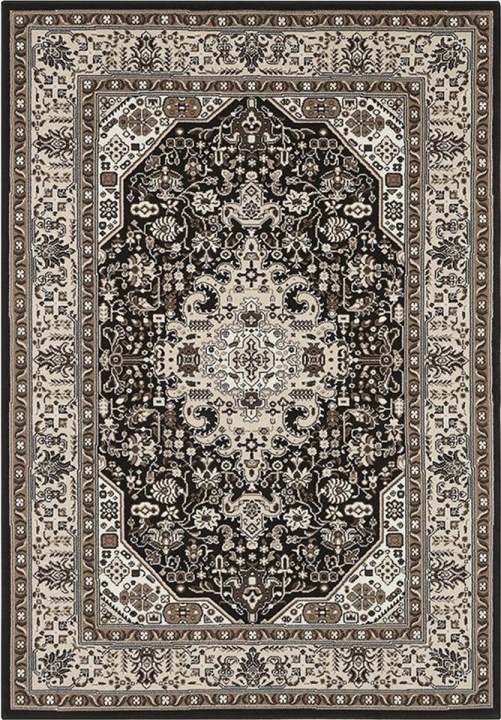 Klasický, tradiční hnědo krémový koberec do obývacího pokoje 160 x 230 cm