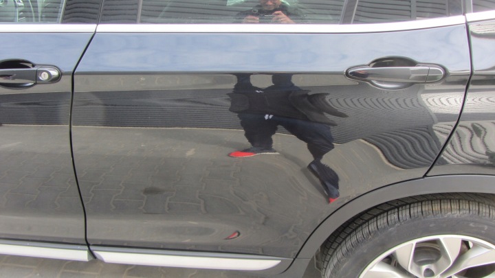 BMW X3 F25 41527238696 levé zadní dveře levý záď černé 475 BLACK SAPPHIRE