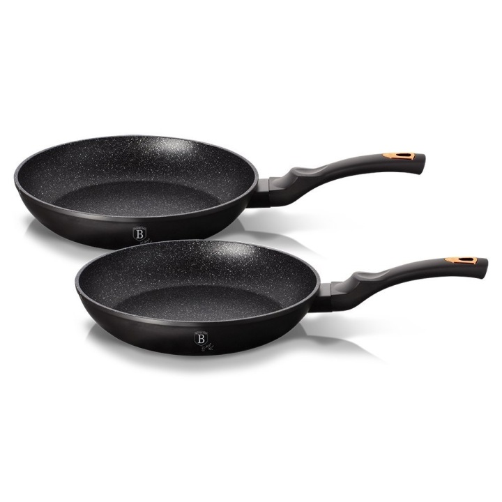 BH-1644NF Sada 2 granitových pánví 22/26 cm Berlinger Haus Black Rose