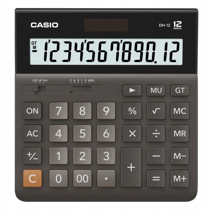Калькулятор для офісу і школи CASIO DH-12-BK 12 положення пам'ять відсотки — фото 2