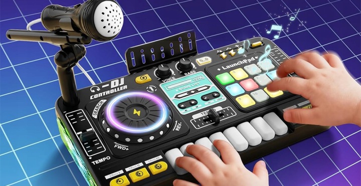 DJ KID консоль міксер DJ для дітей контролер BLUETOOTH мікрофон іграшка — фото 5