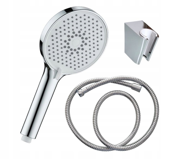 Sprchový set 3 díly Caldo sprchová hlavice 3 funkce, váha 150 cm, držák