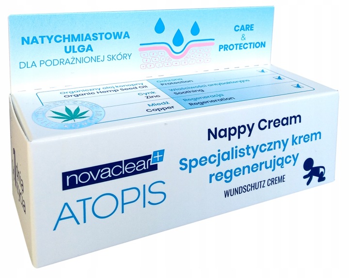 Novaclear Atopis Nappy Кремовий Для підгузків Крем Відновлювальний 50 мл — фото 2