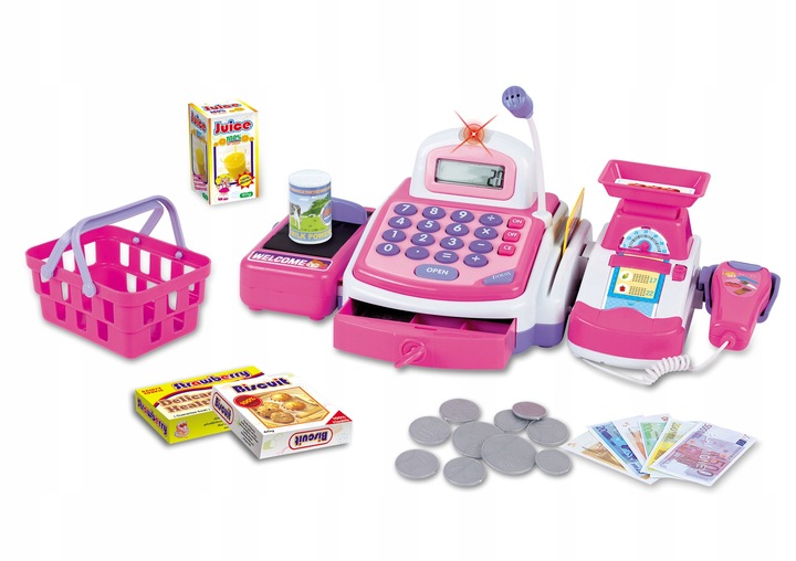 CASH REGISTER SHOP FOR CHILDREN INTERACTIVE ACCESSORIES BASKET WEIGHT SHOP Brand click4TOYS