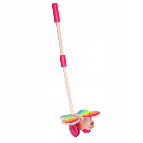 Каталка Метелик Hape E0340 дерев'яна іграшка для штовхання — фото 4