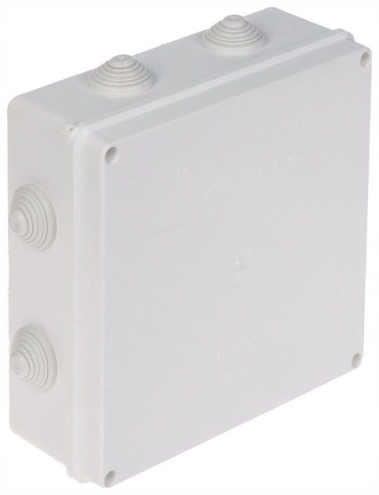 Odbočovací Elektroinstalační Krabice S Tlumivkami LUX-196X196/EPN IP55 Elektro-Plast