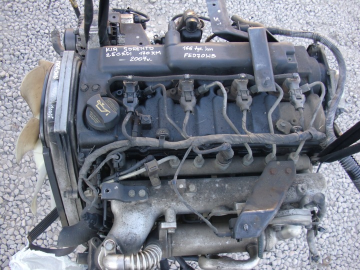 KIA SORENTO and 2.5CRDI 170KM 2007 engine D4CB complete KPL 166 TYS KM