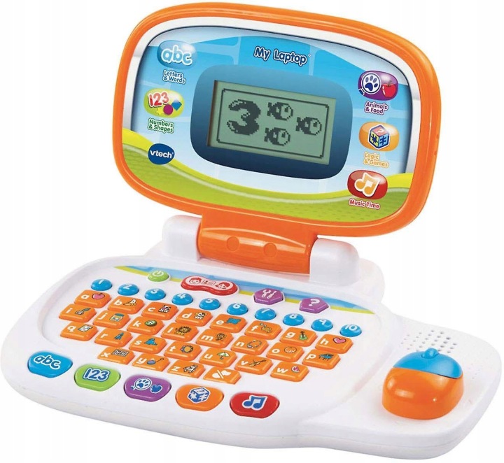 VTECH Мій Ноутбук Комп'ютер розвивальний біло-помаранчевий