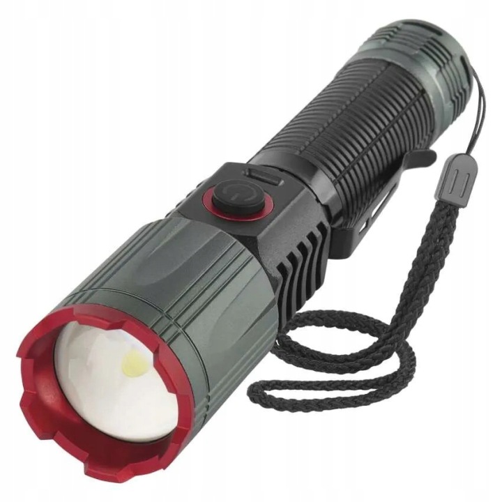 Led nabíjecí kovová svítilna 1200 lm, 2200 mAh