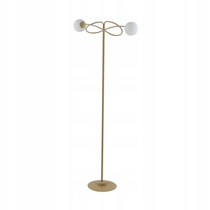 Stojací Lampa Svítidlo Zlaté Sklo 2xG9 Vyměnitelné Zdroj Sigma Osvětlení 66 cm