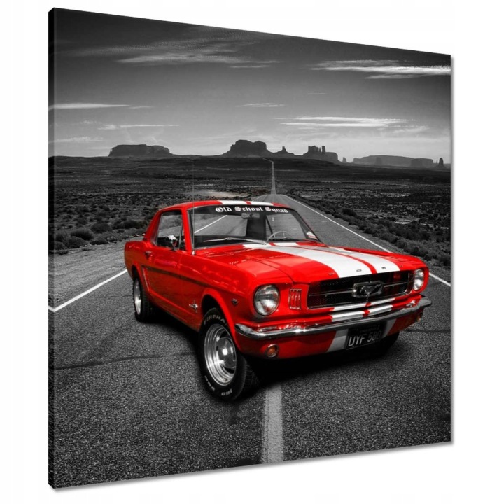 Obrazy 70x70 Červený Ford Mustang