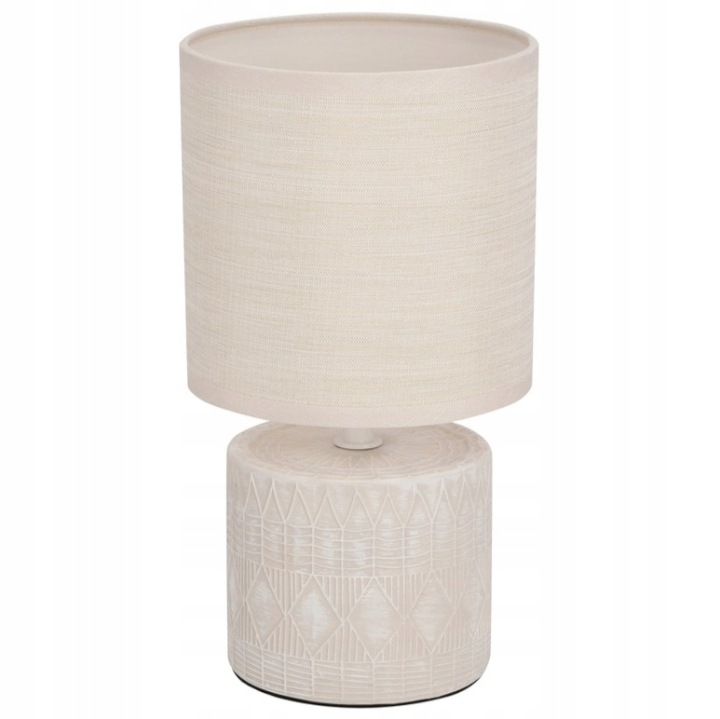 Stolní, stolní lampa na skříňku do ložnice, do zásuvky, béžová Dina