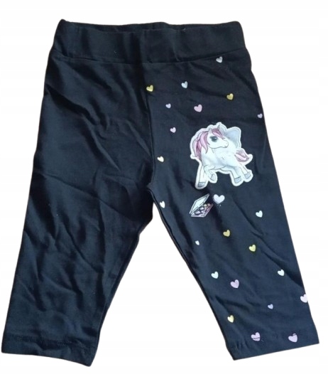 Legginsy dziecięce getry rybaczki czarne — zdjęcie 4