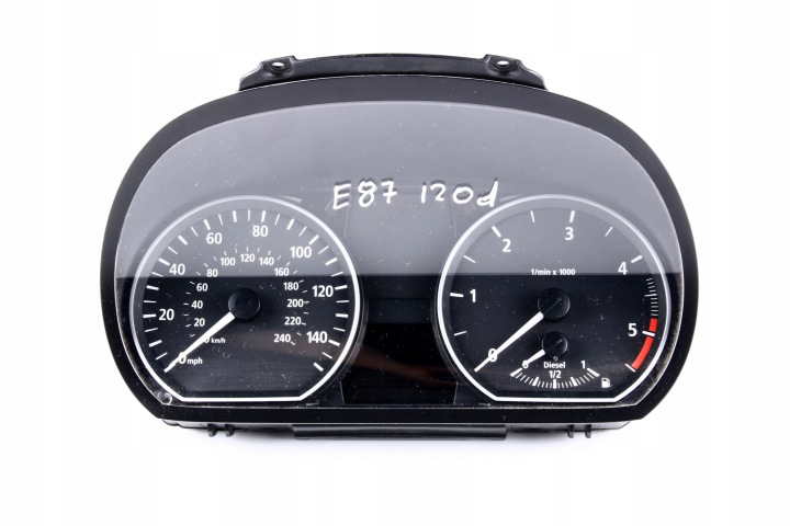 BMW E87 120d Instruments tachymètre compte tours Horloge montre tableau bord ANGLIK RHD 6947136