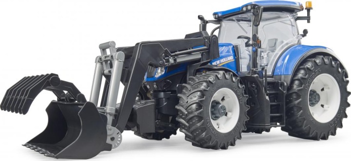 Bruder Трактор New Holland T7 з навантажувачем знімні колеса 03121 — фото 7