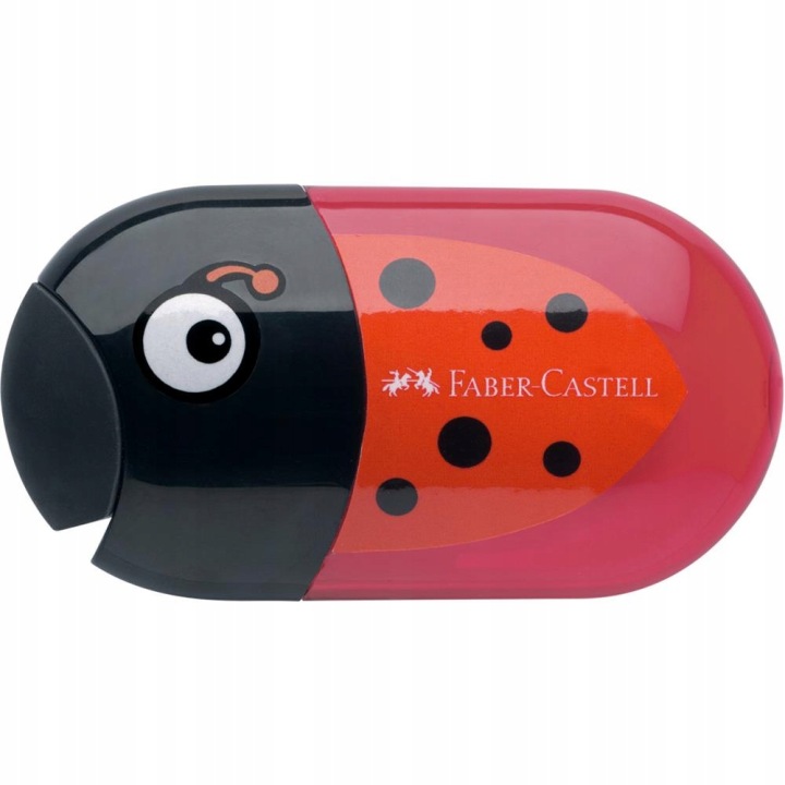 Точилка подвійна Faber-Castell з двома отворами з гумкою — фото 2