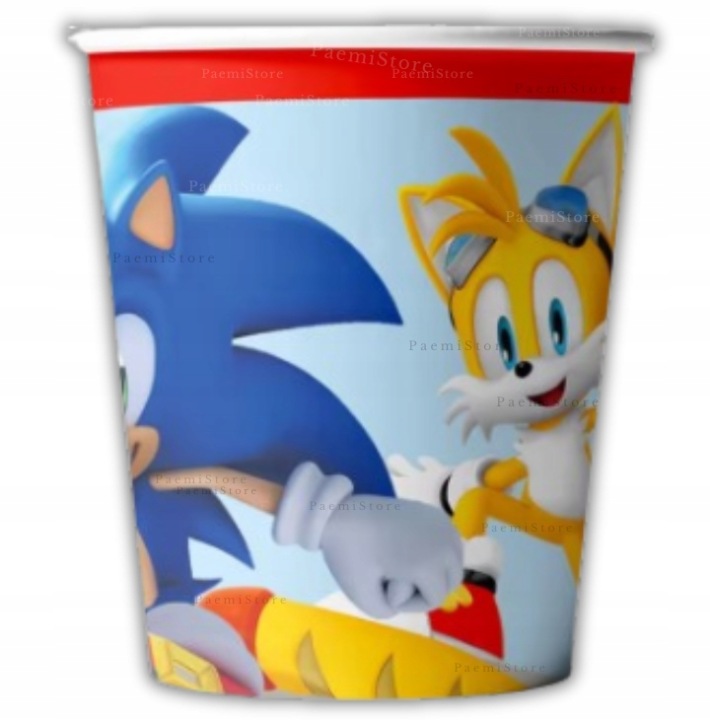 SONIC їжак THE HEDGEHOG кружки тарілочки серветки набір 40 ел. день народження — фото 3
