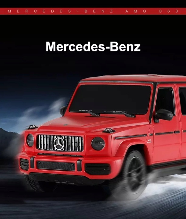 Mercedes AMG G63 на радіокеруванні 1:24 червоні — фото 9