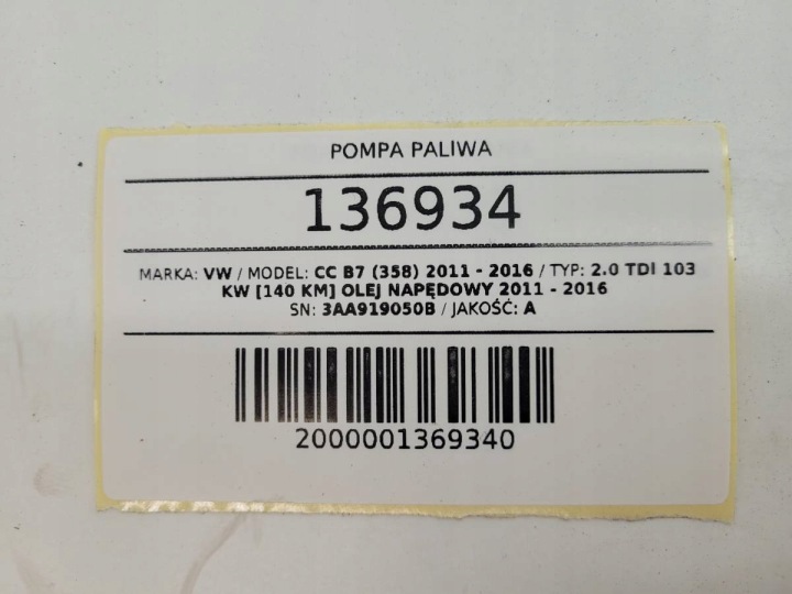 GW Pamp VW PASSAT CC B7 Zzoemcodez 2.0 TDI 140KM 9