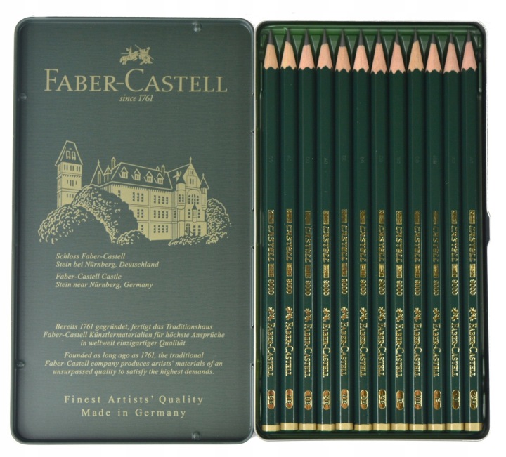 Олівці faber castell 9000 art 8b - 2h [12] — фото 8