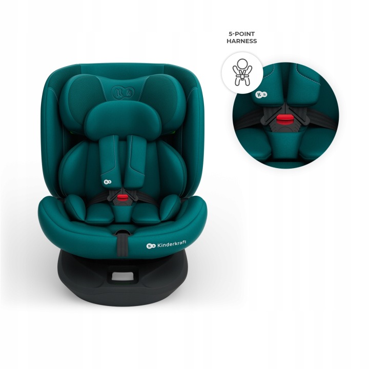 Kinderkraft i-Grow 2 Плюс Поворотний Автокрісло Isofix 40-150 0-36 кг — фото 9