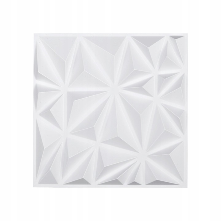 3D nástěnné panely Bílé diamanty 2.97 m²