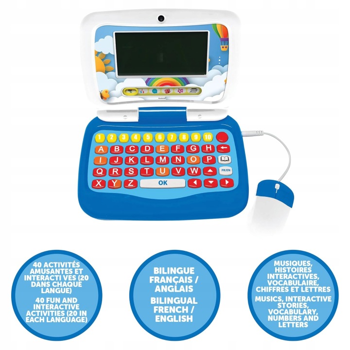 Lexibook, Power Junior, французький/англійська двомовний ноутбук розвив. — фото 2