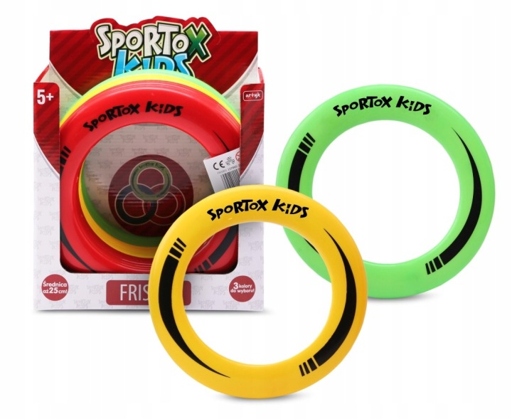 Фрісбі SPORTOX KIDS 25 см літаючий диск для дітей 5+ три кольори