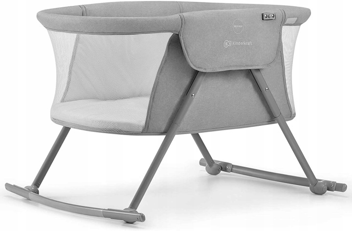 Kinderkraft LOVI Колиска традиційна ліжечко туристичне 3 в 1 Сірі 61x88 см — фото 7
