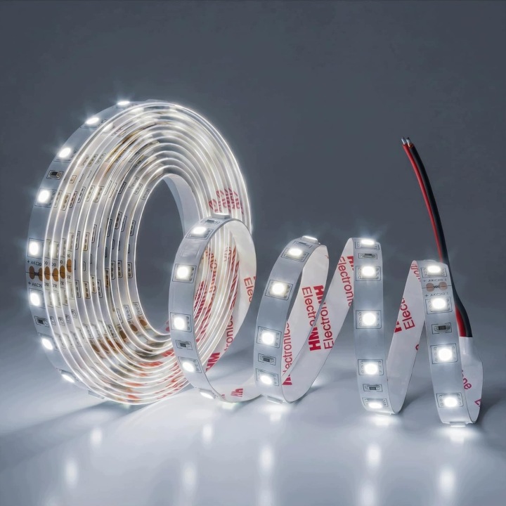 Стрічка LED RGBCW 24 В 5050 SMD 5 м 300 діодів холодна білий що змінює колір — фото 7