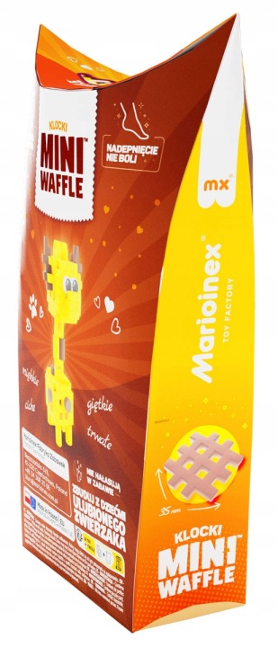 Конструктор Marioinex Міні Waffle Pocket Pets Жираф 35 елементів — фото 4