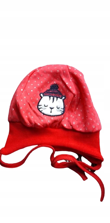 Czapka niemowlęca wiązana — zdjęcie 2