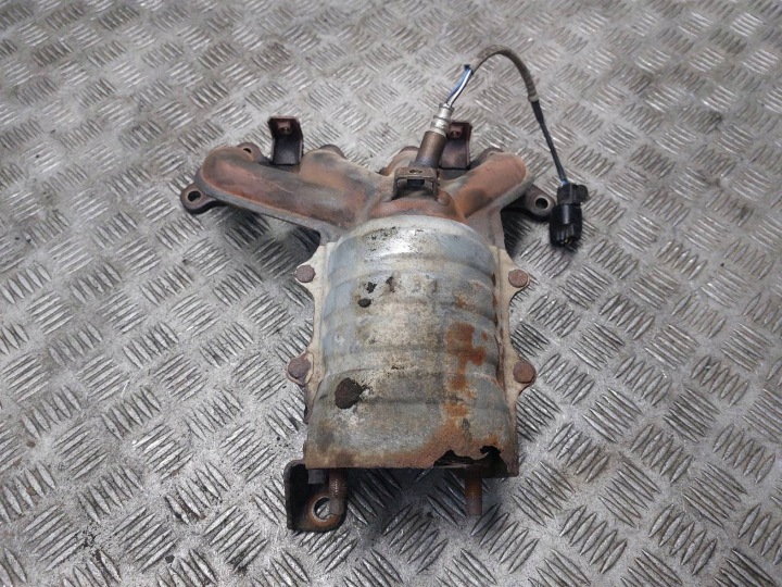 Collettore scarico usato + convertitore catalitico catalizzatore PUSTY MITSUBISHI SPACE STAR e 1.6 16V