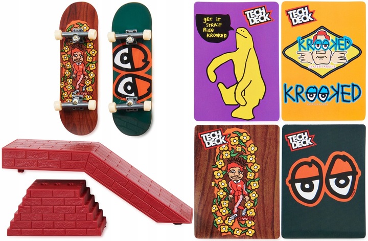 TECH DECK ZESTAW DESKOROLKA Z PRZESZKODĄ 2 PAK VS SERIES CHOCOLATE GRIND Model Tech Deck VS Series Krooked