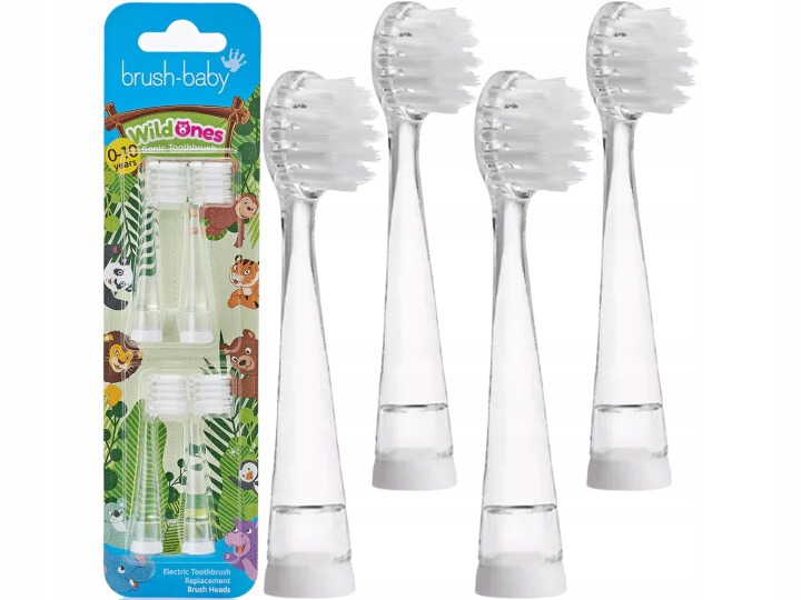 BRUSHBABY KidzSonic Наконечники для щіточки звукової для дітей 3+років 4 шт. — фото 2