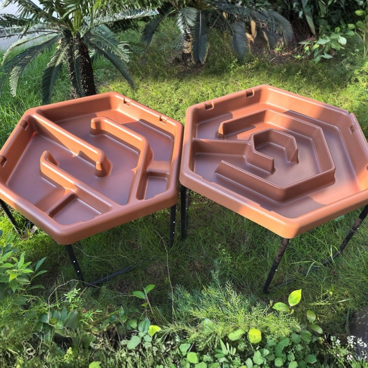 MASTERKIDZ Шестигранний Столик Для Гри Піском і Водою Регульований — фото 4