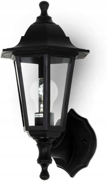 Venkovní nástěnná lampa Erano.a – lucerna IP44, E27, černá