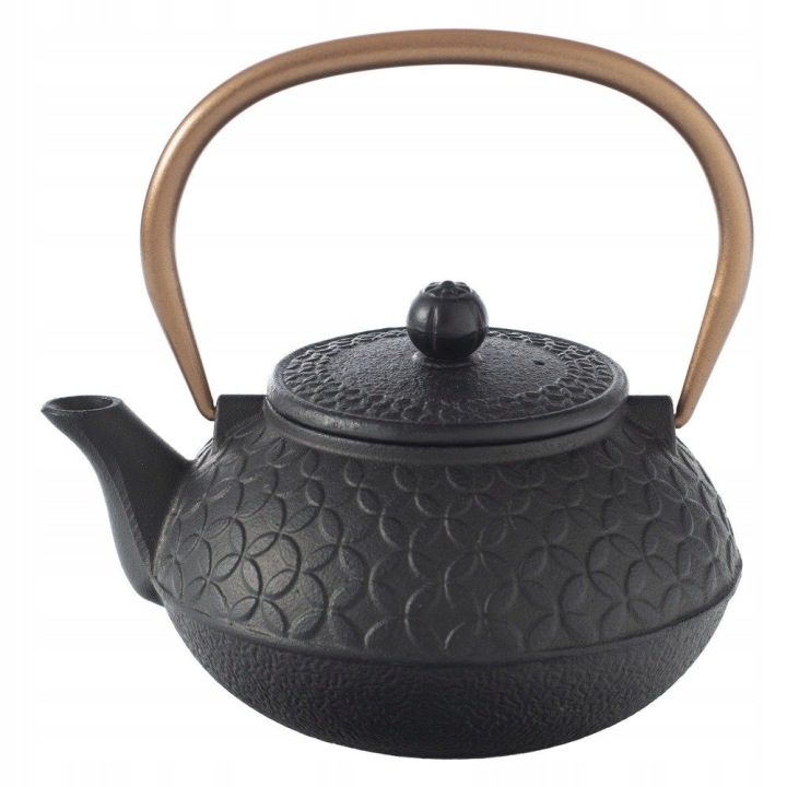 Čajová konvice Black Flower, litinová konvice, 1 l