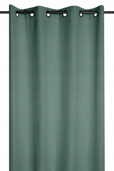 Hotový závěs Portland 140x260 cm zelená 100% černá Zatemňovací Glam
