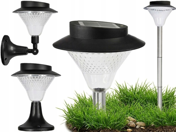 2x Solární lampa 39 Led Lampa zapichovací lampa nástěnné svítidlo venkovní sloupek
