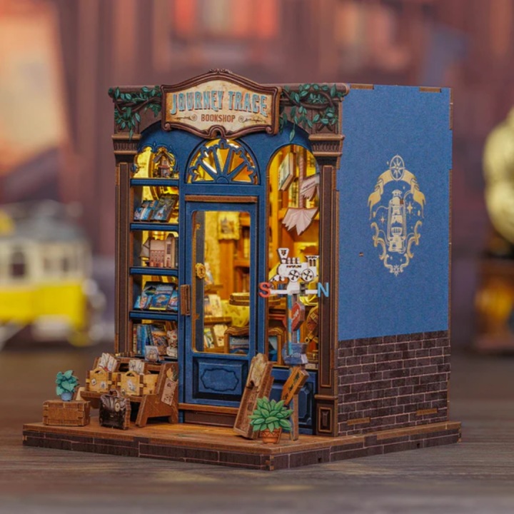 Book nook DIY CuteBee Книгарня Дорожня LED 241 ел. — фото 10